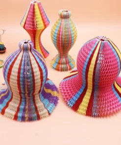 Foldable Magic Vase Paper Sun Hats