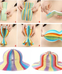 Foldable Magic Vase Paper Sun Hats