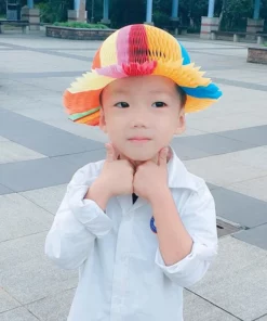 Foldable Magic Vase Paper Sun Hats