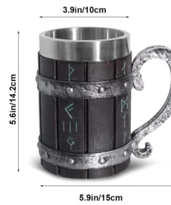 Nordic Rune Beer Tankard