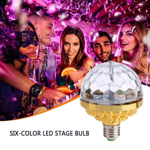 LED ديسكو الكرة الملونة الدورية لمبة