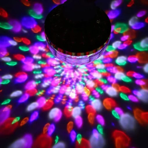 LED Disco Ball Barvita vrtljiva žarnica