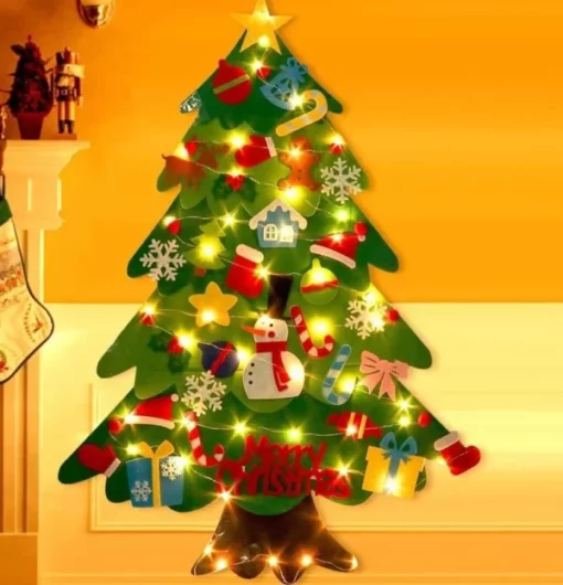 Set di albero di Natale in feltro