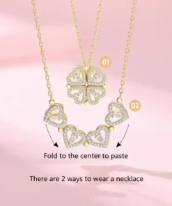 Lucky Heart Necklace And Six Roses