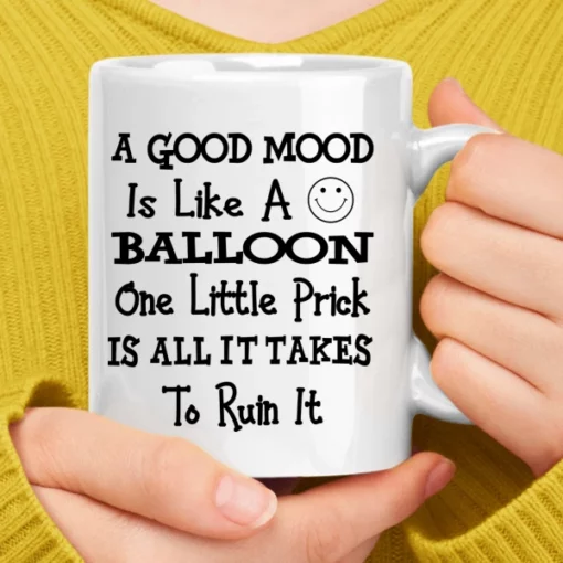 Un bo humor é como unha taza de café con globo