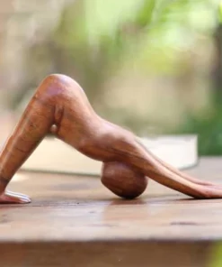 Wooden Yogi Sculpture