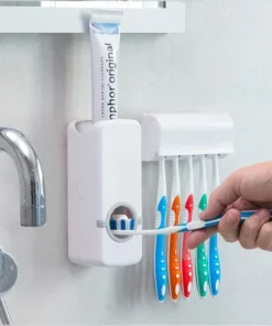 Anti-Hassle Toothbrush Toothpaste Holder