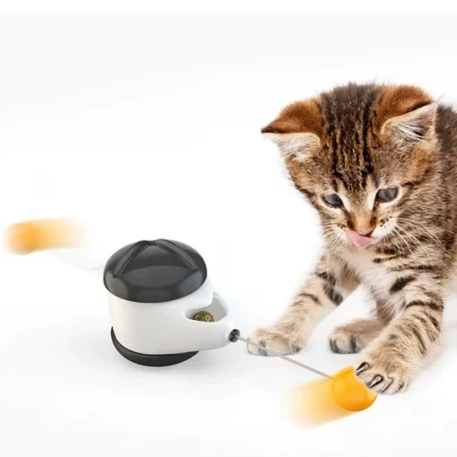 Joguina interactiva per a gats amb equilibri automàtic