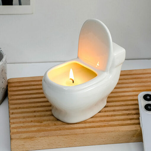 Kreativní vtipná toaletní aromaterapeutická svíčka