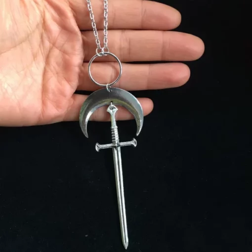 Kreuz-Schwert-Halskette
