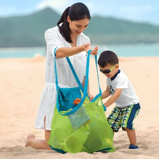 Extra veľká sieťovaná plážová taška