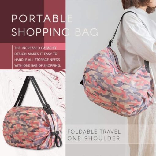 Foldable Travel unus humero Portable Shopping Bag