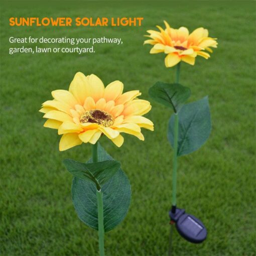 Solargarten-Sonnenblumenlichter im Freien