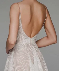 Stylish V-neck Strap A-line Dress