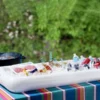 Inflatable Buffet Cooler Tray With Drain For Parties, Tailgating & Camping