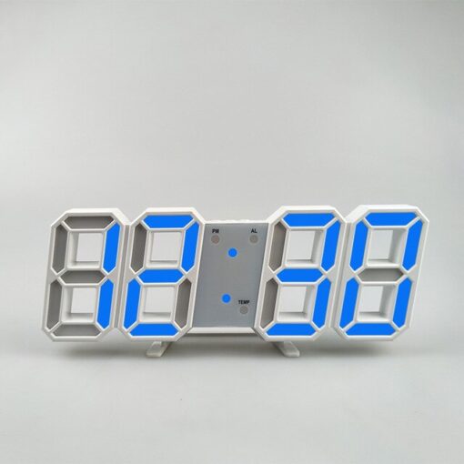 Nowoczesny cyfrowy zegar ścienny LED 3D