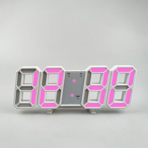 3D ժամանակակից թվային LED պատի ժամացույց