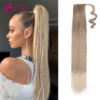 Long Straight Ponytail Hair Extension Wig