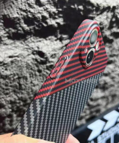 Carbon Fiber Texture Magnetic Wireless Charging iPhone Case