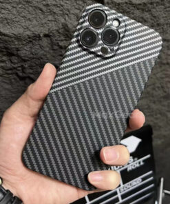 Carbon Fiber Texture Magnetic Wireless Charging iPhone Case