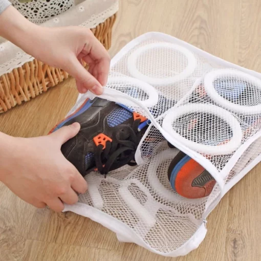 תיק כביסה לנעלי ספורט רשת למכונת כביסה