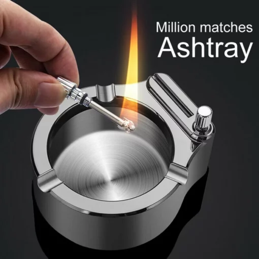 Cenicero de metal Ten Thousand Match Lighter