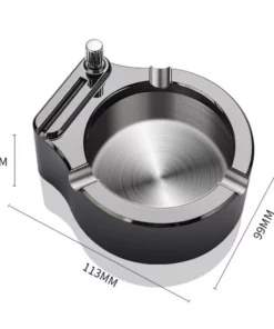 Metal Ashtray Ten Thousand Match Lighter