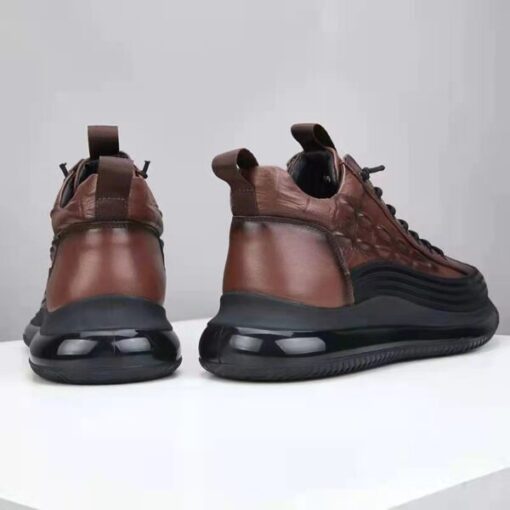 Chaussures de sport décontractées en cuir pour hommes