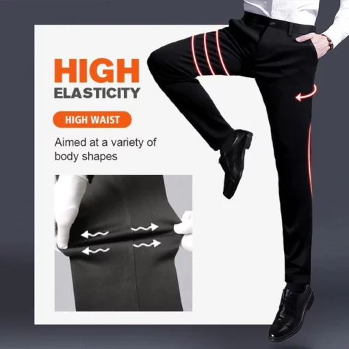 Calças masculinas de alta elasticidade