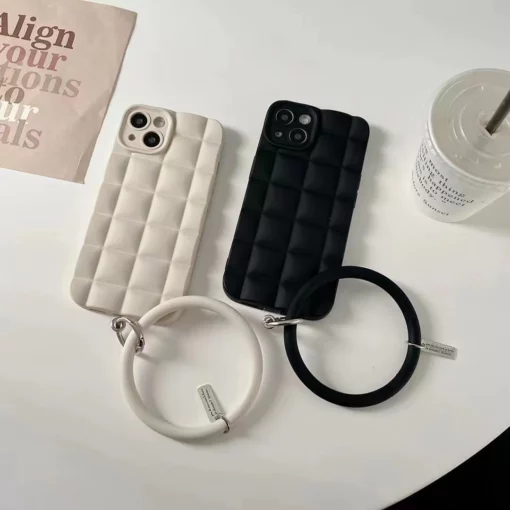 iPhone အတွက် Frosted Pearl Bracelet Case