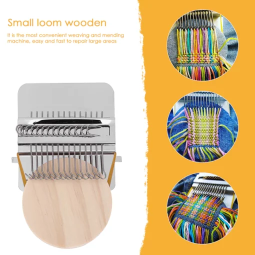 ម៉ាស៊ីនបោកគក់ Mini Loom ធ្វើពីឈើ