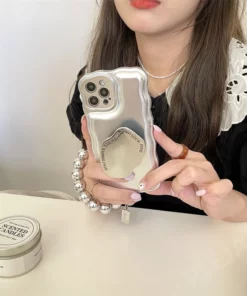 Matte Silver Ball Bracelet Air Cushion Case for iPhone