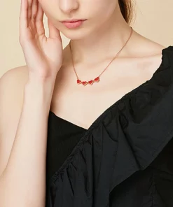 I Love You Roses Bloom Necklace in 100 Languages Gift Set