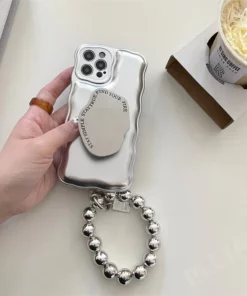 Matte Silver Ball Bracelet Air Cushion Case for iPhone