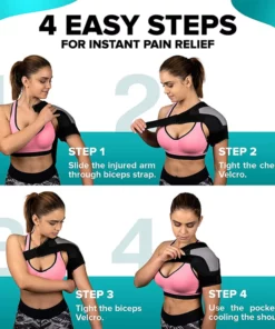 Breathable & Ice Pack Sports Shoulder Pads