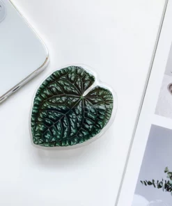 Cute Green Leaves Smartphone Holder