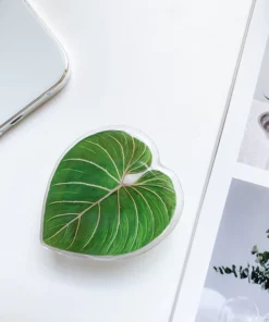 Cute Green Leaves Smartphone Holder