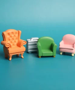 Simulation Sofa Resin Refrigerator Sticker