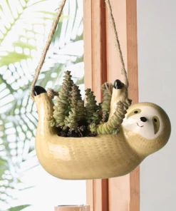Sloth Hanging Planter For Succulents & Indoor Plants