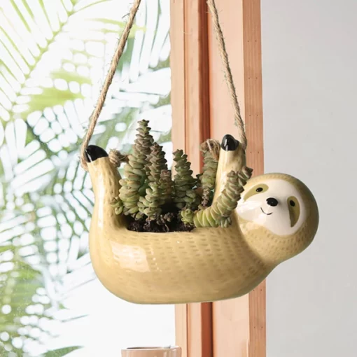 Sloth viseća sadilica za sukulente i sobne biljke