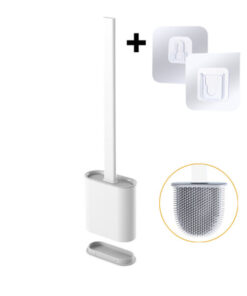Silicone Toilet Brush and Holder Set