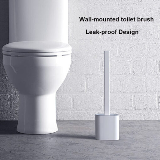 Silicone Toilet Brush ug Holder Set