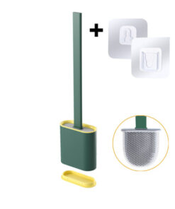 Silicone Toilet Brush and Holder Set