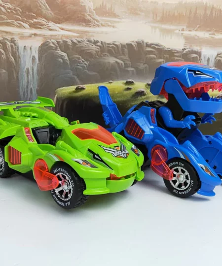 Transforming Dinosaur LED Car