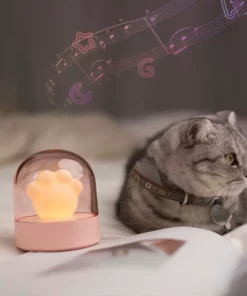 USB Chargeable Cat Paw Music Nursery Night Lamp