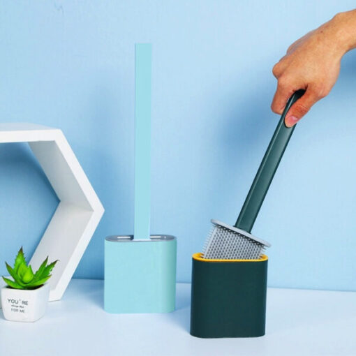 Silicone Toilet Brush uye Holder Set