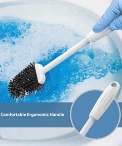 Revolutionary Flexible Silicone Toilet Brush With Holder