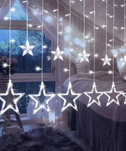 LED Star Curtain String Lights