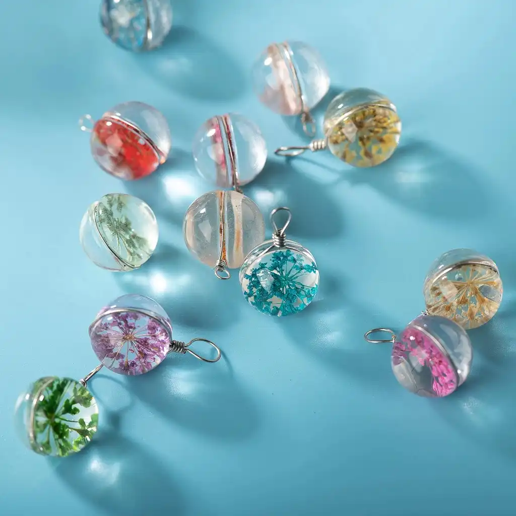 Hand-made Glass Flower Beads