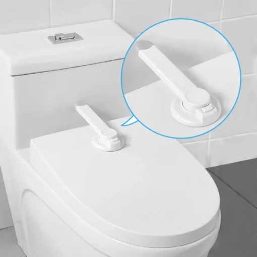 Serrure de siège de toilette ABS + TPE pour les tout-petits curieux